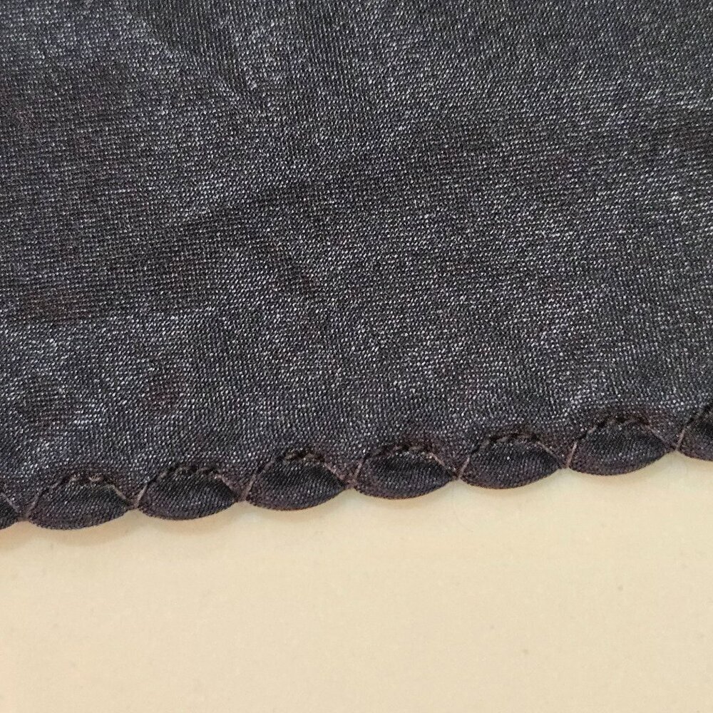 Judith Hart Black Full-Length Slip Skirt XL Vintage Polyester - Picture 4 of 10